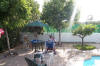 Ian chills by the pool