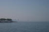 Very hazy view of Chicago