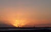 Sunset at Geraldton - ship coming into port